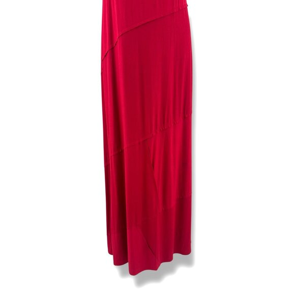 Catherines Red Sleeveless Tank Maxi Dress‎ Size 14/16W Sleeveless Soft Knit Plus - Picture 4 of 8